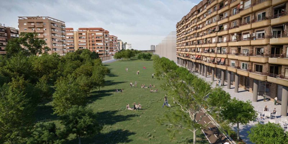 Bulevar verde García Lorca que conectará el centro de Valencia con los barrios del sur