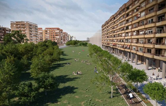 Bulevar verde García Lorca que conectará el centro de Valencia con los barrios del sur