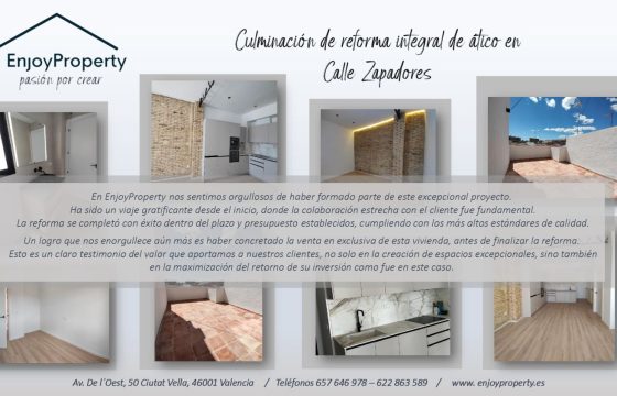 Dossier reforma ático en calle Zapadores